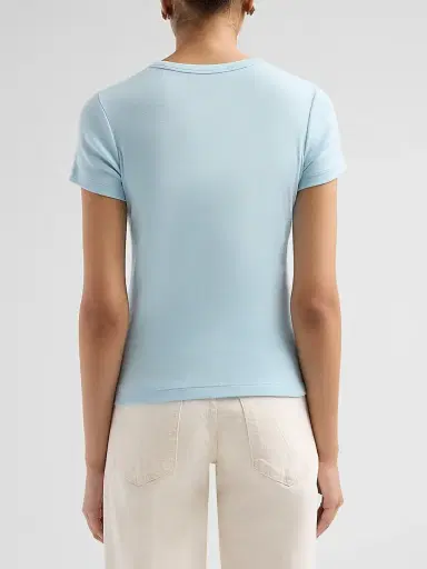 Vince Women's Crewneck Pima Cotton T-Shirt - Del Mar - Size XXS | Thumbnail 3 Vince Women's Crewneck Pima Cotton T-Shirt - Del Mar - Size XXS | Thumbnail 3