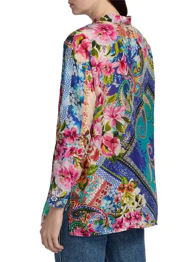 Johnny Was Women's The Audrey Evie Patchwork Tunic - Evie - Size XL | Thumbnail 5 Johnny Was Women's The Audrey Evie Patchwork Tunic - Evie - Size XL | Thumbnail 5