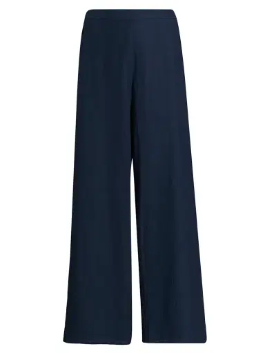 Generation Love Women's Kelela Linen Wide-Leg Pants - French Navy - Size XL | Thumbnail 1