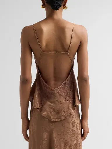 Ronny Kobo Women's Danielle Floral Lace Silk-Blend Tank - Brown - Size XL | Thumbnail 3 Ronny Kobo Women's Danielle Floral Lace Silk-Blend Tank - Brown - Size XL | Thumbnail 3