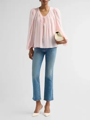 Ronny Kobo Women's Ivette Tie-Front Top | Thumbnail 2 Ronny Kobo Women's Ivette Tie-Front Top | Thumbnail 2