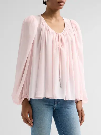Ronny Kobo Women's Ivette Tie-Front Top | Thumbnail 4 Ronny Kobo Women's Ivette Tie-Front Top | Thumbnail 4