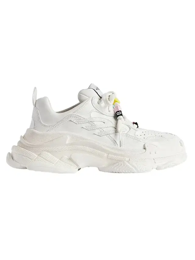 Balenciaga Women's Triple S Sporty Sneakers with Charms - White