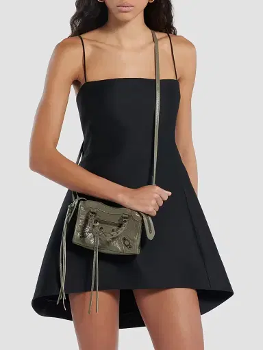 Balenciaga Women's Le City Top Handle Bag - Army Green | Thumbnail 3 Balenciaga Women's Le City Top Handle Bag - Army Green | Thumbnail 3