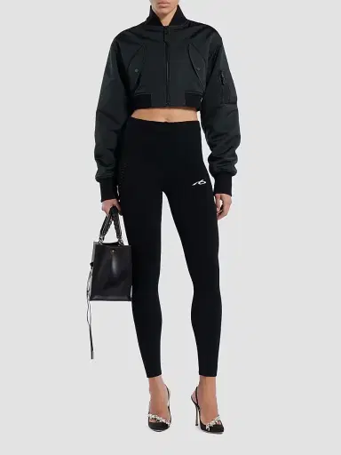 Balenciaga Women's Techwear Leggings - Black - Size Large | Thumbnail 2