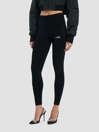 Balenciaga Women's Techwear Leggings - Black - Size Large | Thumbnail 3