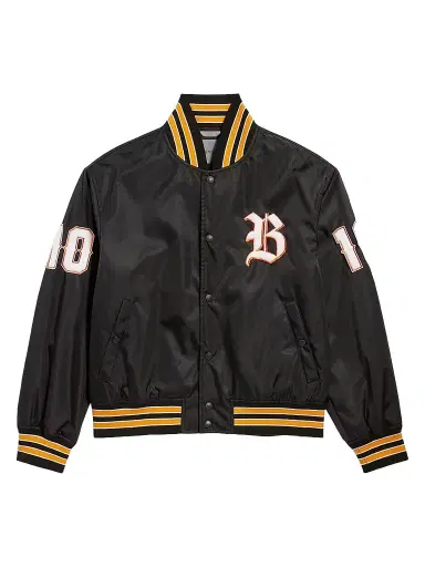Balenciaga Men's Varsity Jacket - Black - Size 36 | Thumbnail 1 Balenciaga Men's Varsity Jacket - Black - Size 36 | Thumbnail 1