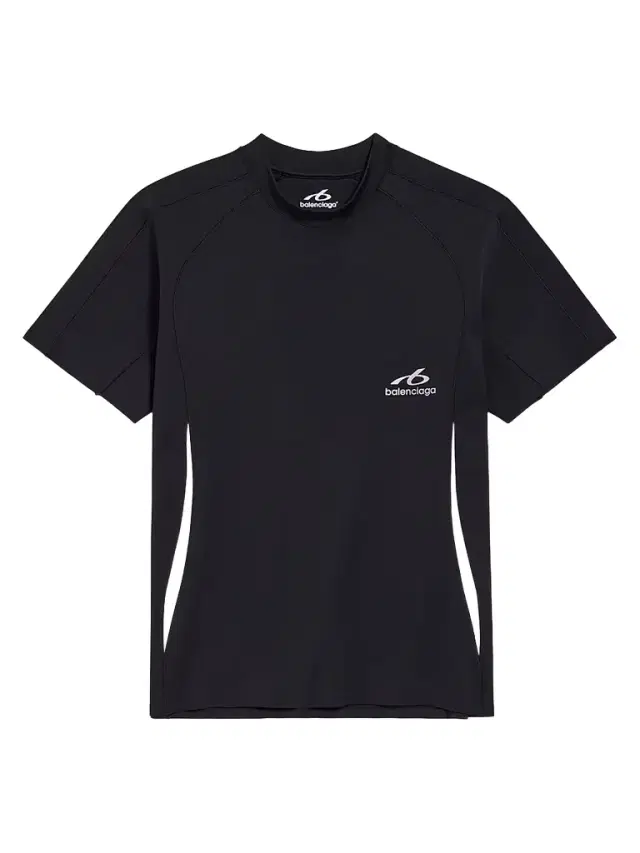 Balenciaga Men's Techwear Short Sleeve T-Shirt - Navy White
