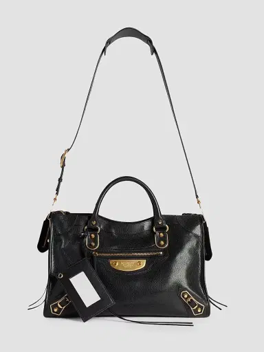 Balenciaga Women's Le City Uptown Tote Bag - Black | Thumbnail 5 Balenciaga Women's Le City Uptown Tote Bag - Black | Thumbnail 5