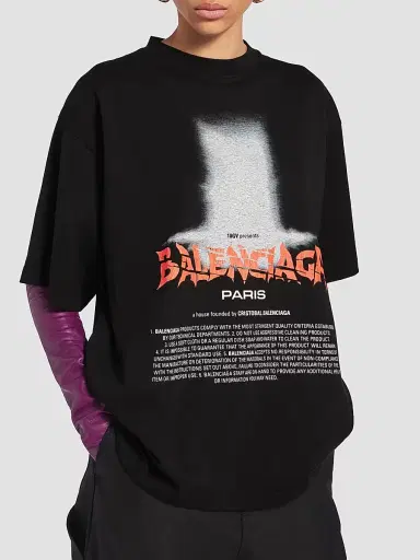 Balenciaga Women's The Door Oversized T-Shirt | Thumbnail 3