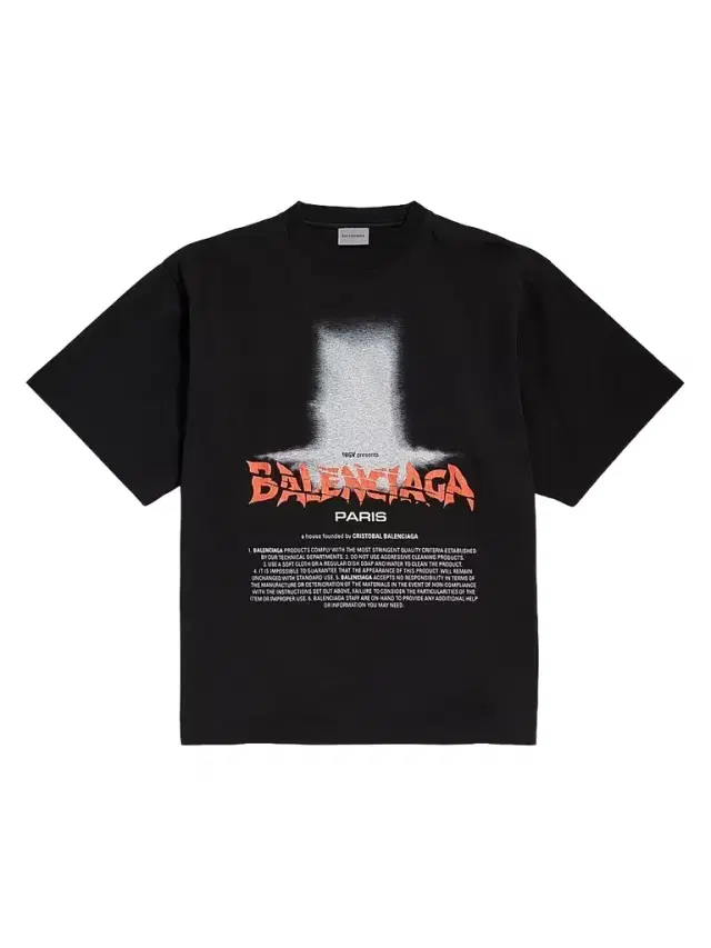 Balenciaga Women's The Door Oversized T-Shirt - Black