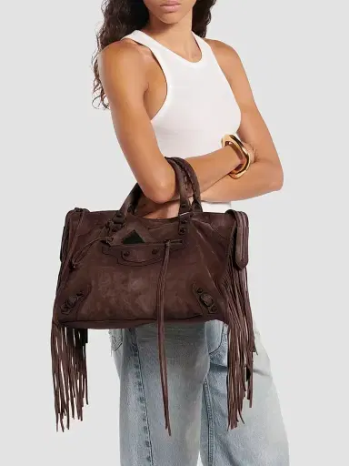 Balenciaga Women's Le City Tote Bag - Light Espresso | Thumbnail 4 Balenciaga Women's Le City Tote Bag - Light Espresso | Thumbnail 4