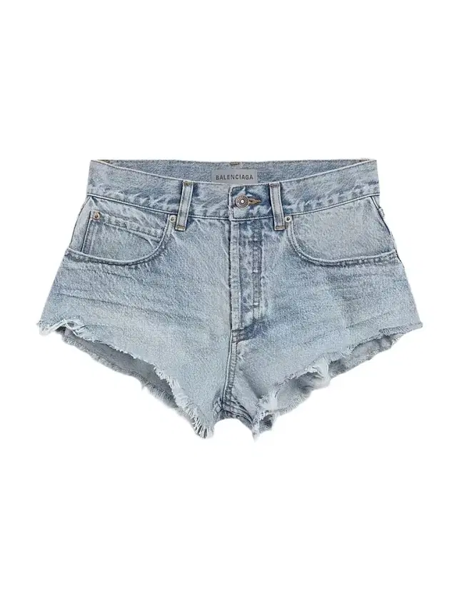 Women's Mini Shorts - Bleach Light Blue