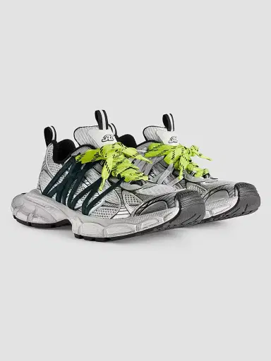 Balenciaga Men's 3XL Interlace Sneakers - Grey Neon Yellow - Size 13 | Thumbnail 2 Balenciaga Men's 3XL Interlace Sneakers - Grey Neon Yellow - Size 13 | Thumbnail 2