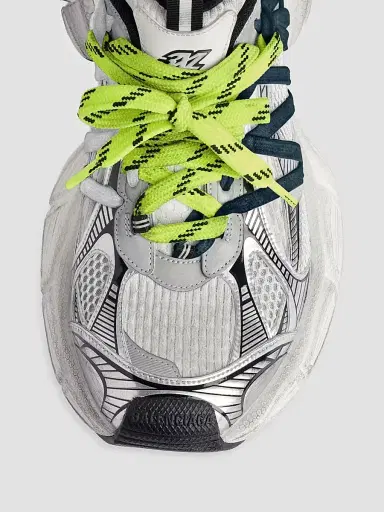 Balenciaga Men's 3XL Interlace Sneakers - Grey Neon Yellow - Size 13 | Thumbnail 3 Balenciaga Men's 3XL Interlace Sneakers - Grey Neon Yellow - Size 13 | Thumbnail 3