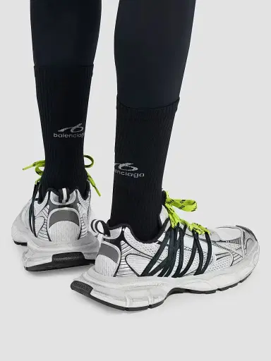 Balenciaga Men's 3XL Interlace Sneakers - Grey Neon Yellow - Size 13 | Thumbnail 5 Balenciaga Men's 3XL Interlace Sneakers - Grey Neon Yellow - Size 13 | Thumbnail 5