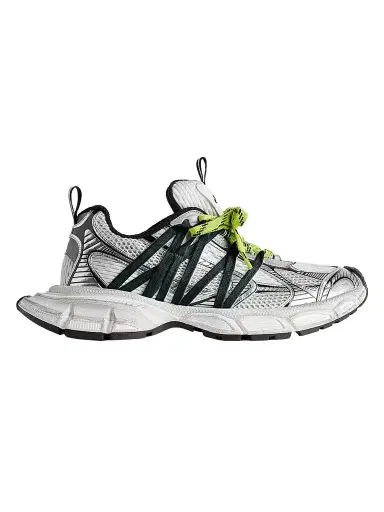 Balenciaga Men's 3XL Interlace Sneakers - Grey Neon Yellow - Size 13 | Thumbnail 1 Balenciaga Men's 3XL Interlace Sneakers - Grey Neon Yellow - Size 13 | Thumbnail 1