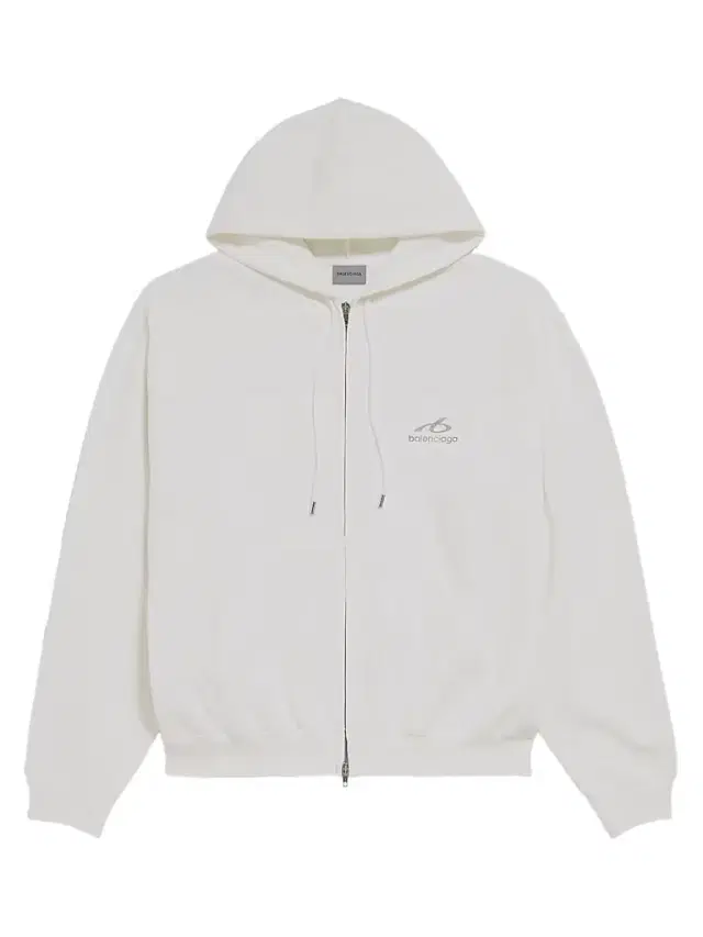 Balenciaga Men's Bodies Zip-Up Hoodie - White