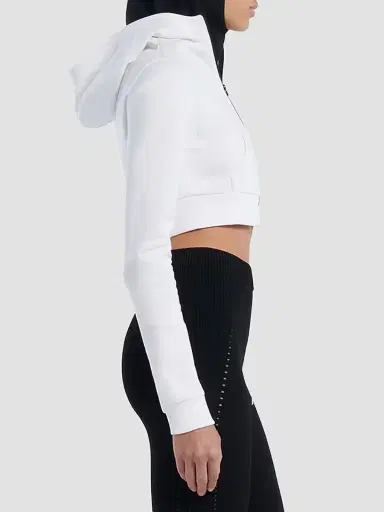 Balenciaga Women's Techwear Cocoon Hoodie - White - Size Large | Thumbnail 3 Balenciaga Women's Techwear Cocoon Hoodie - White - Size Large | Thumbnail 3