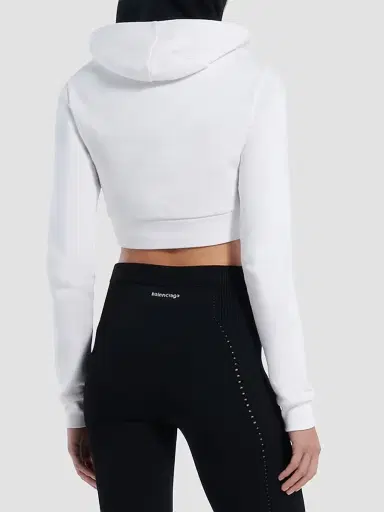 Balenciaga Women's Techwear Cocoon Hoodie - White - Size Large | Thumbnail 4 Balenciaga Women's Techwear Cocoon Hoodie - White - Size Large | Thumbnail 4
