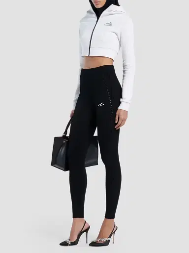 Balenciaga Women's Techwear Cocoon Hoodie - White - Size Large | Thumbnail 6 Balenciaga Women's Techwear Cocoon Hoodie - White - Size Large | Thumbnail 6