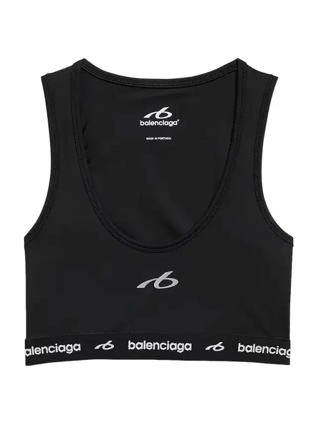 Balenciaga Women's Techwear Bra Tank Top - Black