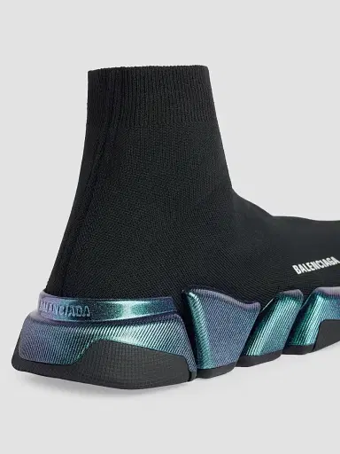 Balenciaga Men's Speed 2.0 Iridescent Sneakers - Black - Size 14 | Thumbnail 5 Balenciaga Men's Speed 2.0 Iridescent Sneakers - Black - Size 14 | Thumbnail 5