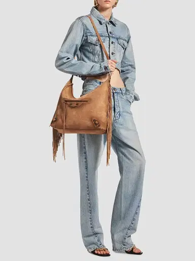 Balenciaga Women's Le City Hobo Bag - Camel | Thumbnail 2