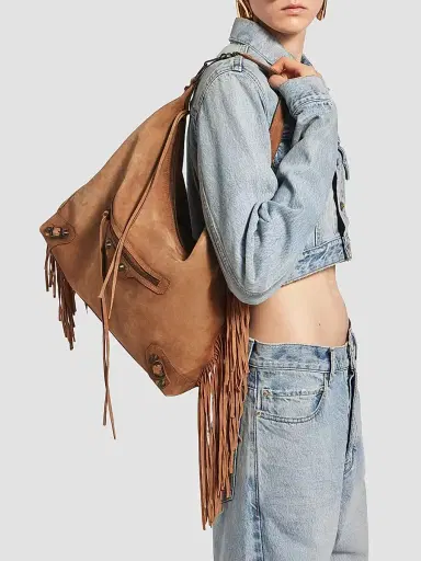 Balenciaga Women's Le City Hobo Bag - Camel | Thumbnail 3