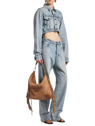 Balenciaga Women's Le City Hobo Bag - Camel | Thumbnail 1