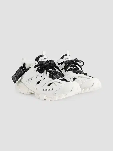 Balenciaga Men's Track Shirt Sneakers - White - Size 6 | Thumbnail 2