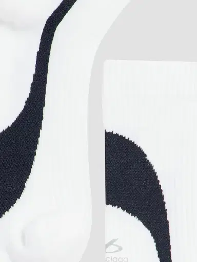 Balenciaga Men's Techwear Technical Socks - White Navy - Size Large | Thumbnail 2 Balenciaga Men's Techwear Technical Socks - White Navy - Size Large | Thumbnail 2