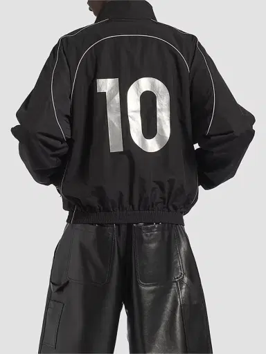 Balenciaga Men's Soccer Tracksuit Jacket - Black | Thumbnail 4