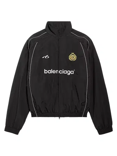 Balenciaga Men's Soccer Tracksuit Jacket - Black | Thumbnail 1