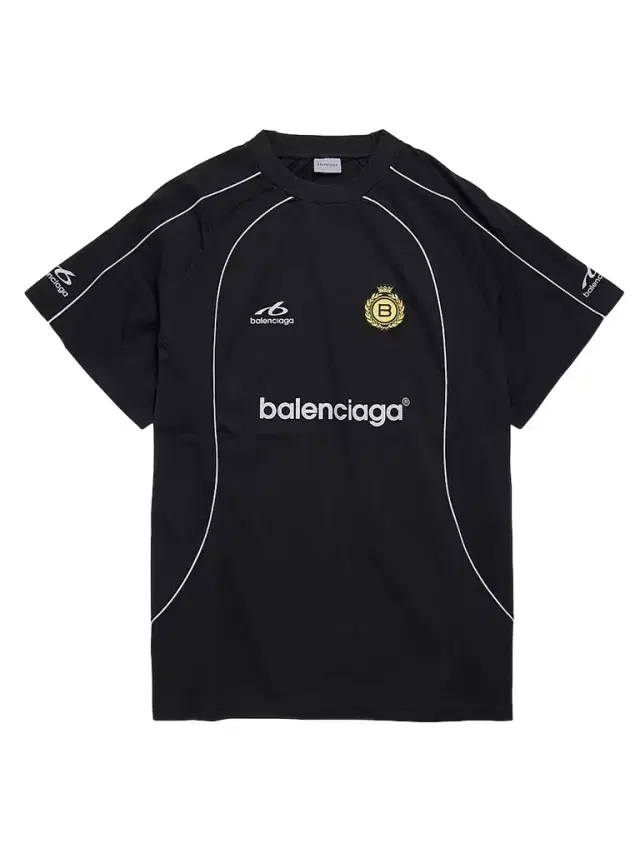 Men's Soccer Oversized T-Shirt - Black