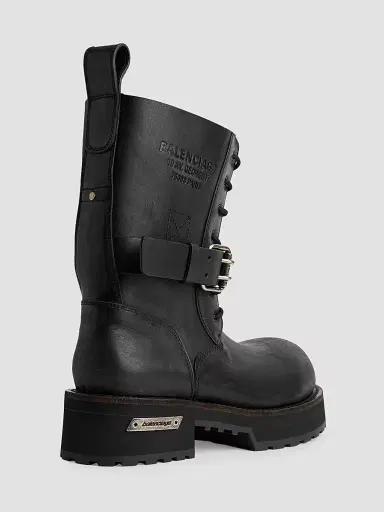 Balenciaga Men's Venom Lace-Up Boots - Black - Size 13 | Thumbnail 2