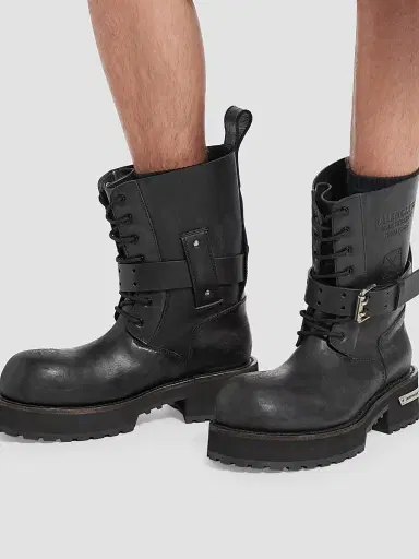 Balenciaga Men's Venom Lace-Up Boots - Black - Size 13 | Thumbnail 6