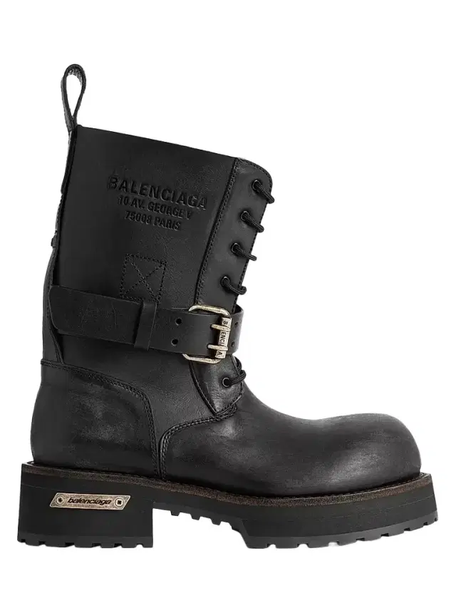 Balenciaga Men's Venom Lace-Up Boots - Black