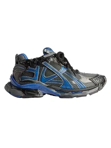 Balenciaga Men's Runner Gradient Mesh Sneakers - Black Blue Grey - Size 14 | Thumbnail 1 Balenciaga Men's Runner Gradient Mesh Sneakers - Black Blue Grey - Size 14 | Thumbnail 1