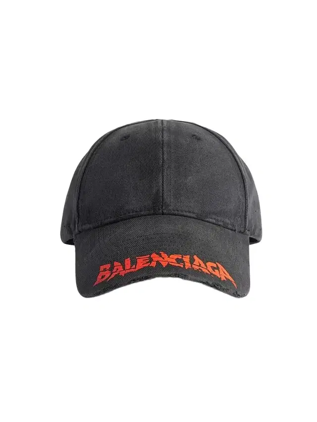 Balenciaga Men's Logo Baseball Cap - Black