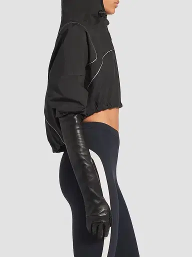 Balenciaga Women's Techwear Cropped Jacket - Black - Size XS | Thumbnail 4