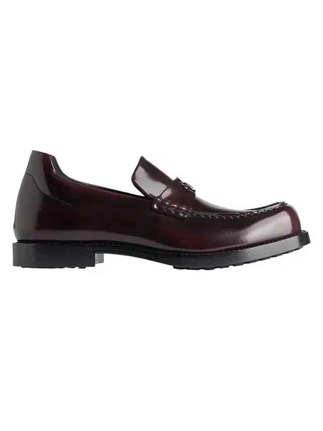 Balenciaga Men's Comfy Loafers - Dark Burgundy
