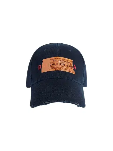 Balenciaga Men's Logo Baseball Cap - Navy - Size Small | Thumbnail 1 Balenciaga Men's Logo Baseball Cap - Navy - Size Small | Thumbnail 1