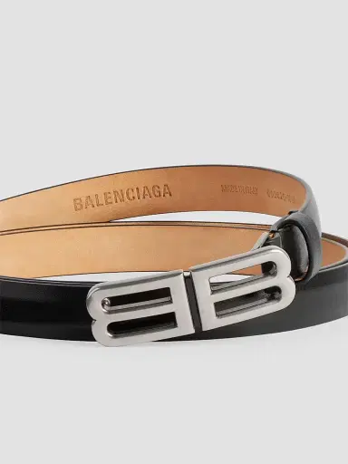 Balenciaga Men's Bolero BB Belt - Moka - Size 40 | Thumbnail 3
