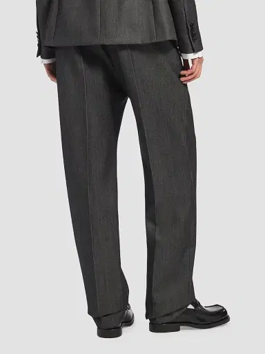 Balenciaga Women's Fitted Tailored Pants - Dark Grey | Thumbnail 4 Balenciaga Women's Fitted Tailored Pants - Dark Grey | Thumbnail 4