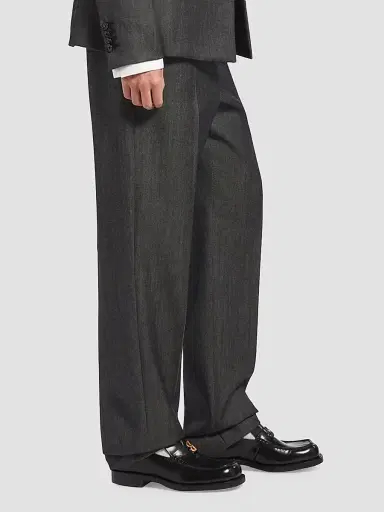 Balenciaga Women's Fitted Tailored Pants - Dark Grey | Thumbnail 5 Balenciaga Women's Fitted Tailored Pants - Dark Grey | Thumbnail 5