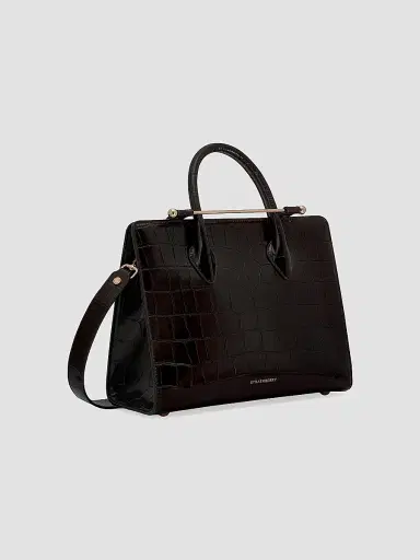 Strathberry Women's Midi Croc-Embossed Leather Tote Bag | Thumbnail 6 Strathberry Women's Midi Croc-Embossed Leather Tote Bag | Thumbnail 6