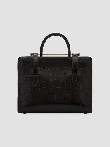 Strathberry Women's Midi Croc-Embossed Leather Tote Bag | Thumbnail 7 Strathberry Women's Midi Croc-Embossed Leather Tote Bag | Thumbnail 7