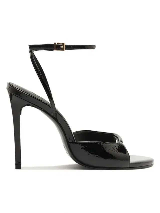 Schutz Women's Arlette 105MM Patent Leather Sandals - Black