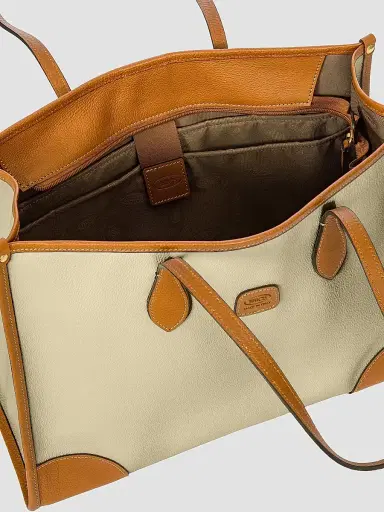 Bric's Men's Firenze Leather-Trim Tote Bag - Cream | Thumbnail 5